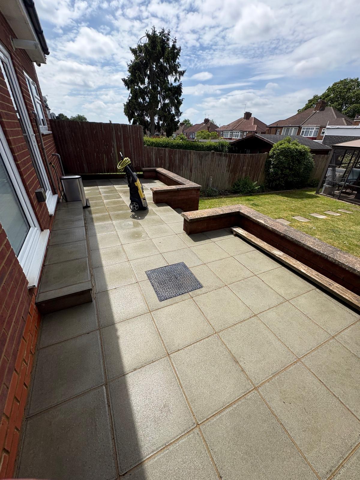 Indian sandstone patio in Bushey after professional patio cleaning